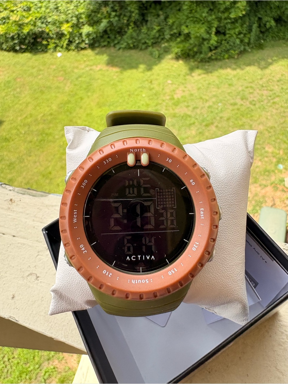 Activa Olive Green & Copper Outdoor Digital Watch